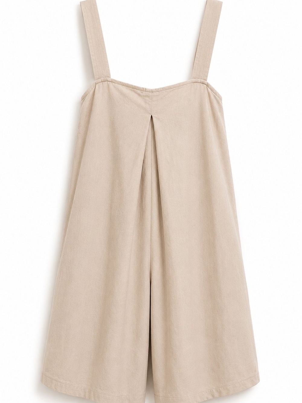 Free People FP Beach Nichola Romper L Beige Wide Leg Pocket Boho Chic Coastal - Picture 2 of 16